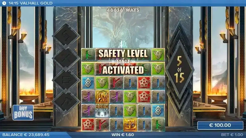 Valhall Gold slot screenshot 5