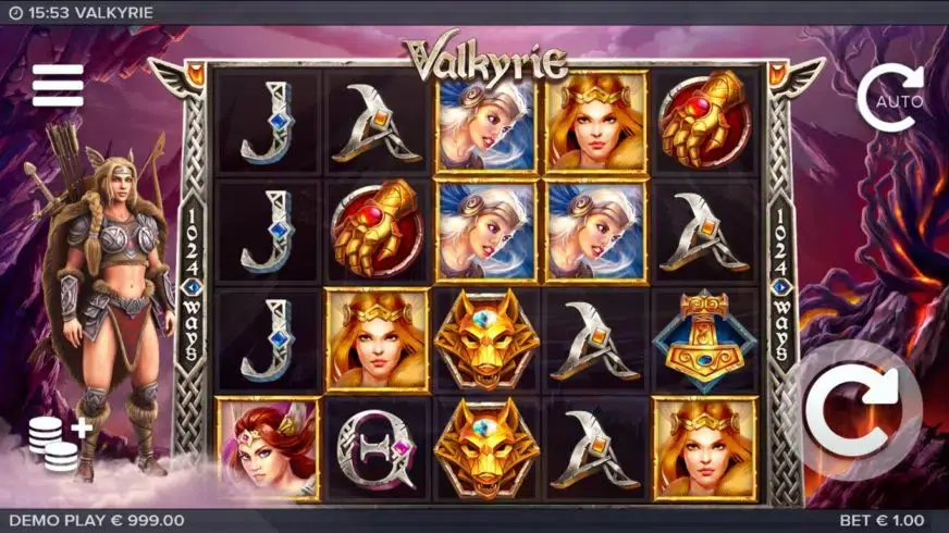 Valkyrie slot screenshot 
