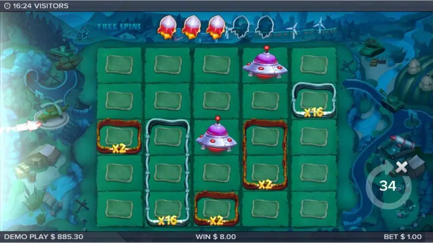 Visitors slot screenshot 6