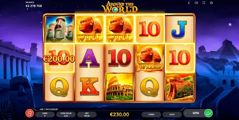 Around the World slot screenshot 6