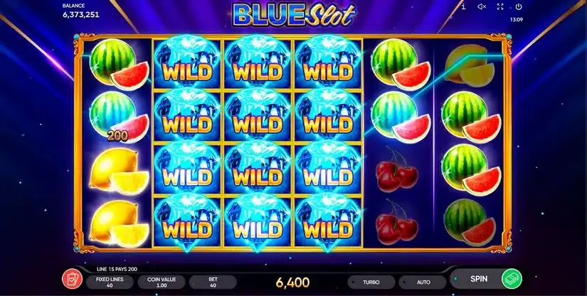 Blue Slot slot screenshot 2