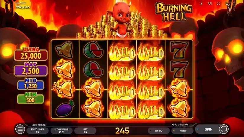 Burning Hell slot screenshot 3