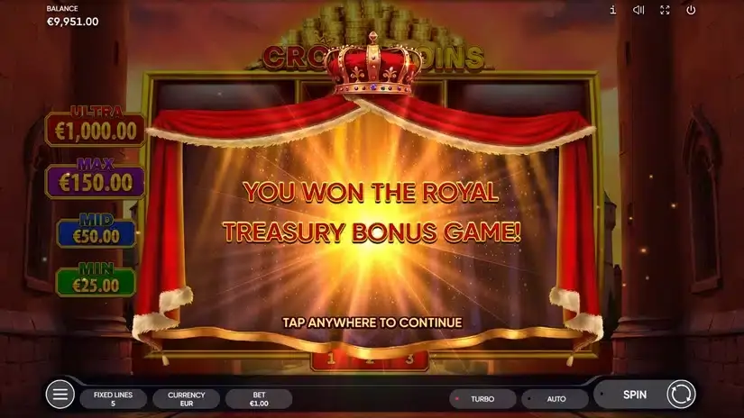 Crown Coins slot screenshot 6