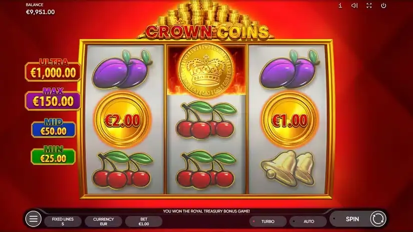 Crown Coins slot screenshot 5
