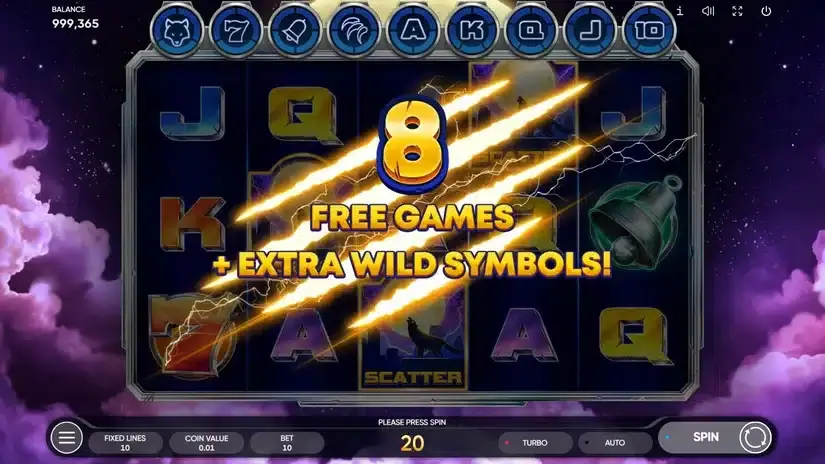 Cyber Wolf slot screenshot 5