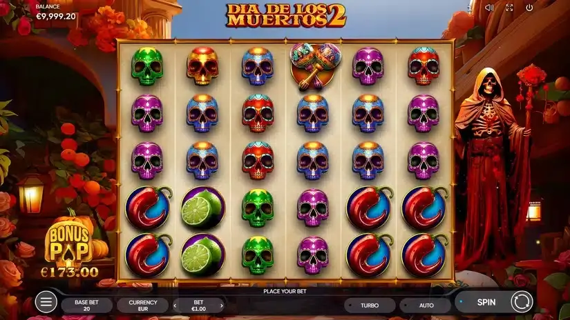 Dia de Los Muertos 2 slot screenshot 