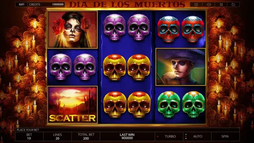 Dia de Los Muertos slot screenshot 2