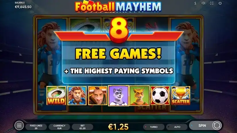 Football Mayhem slot screenshot 3