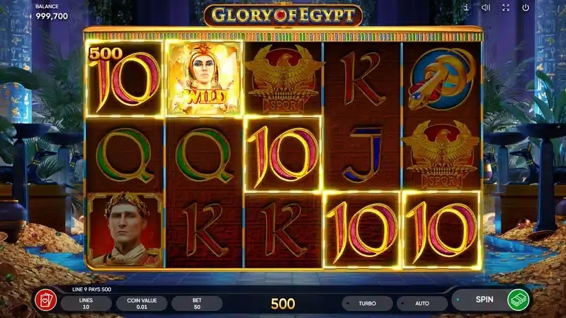 Glory of Egypt slot screenshot 2