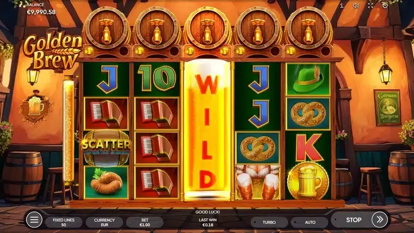 Golden Brew slot screenshot 2