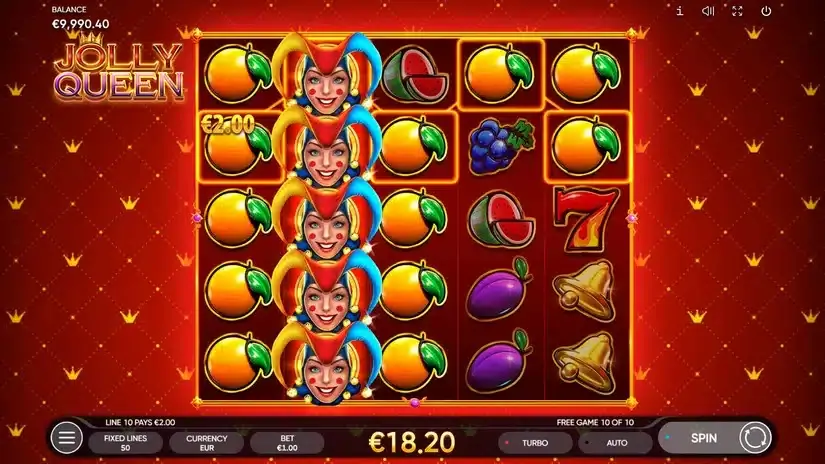 Jolly Queen slot screenshot 3