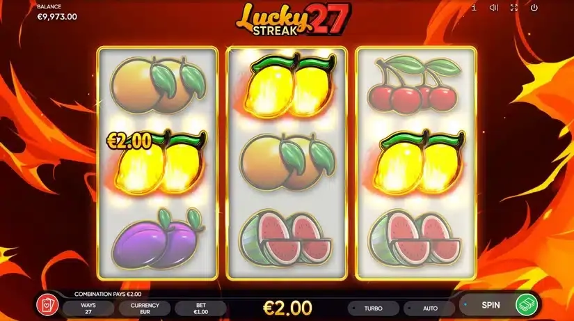 Lucky Streak 27 slot screenshot 2