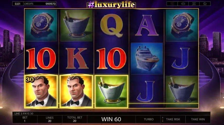 #Luxurylife slot screenshot 3