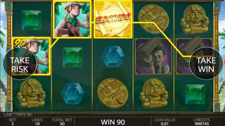 Mystery of Eldorado slot screenshot 2