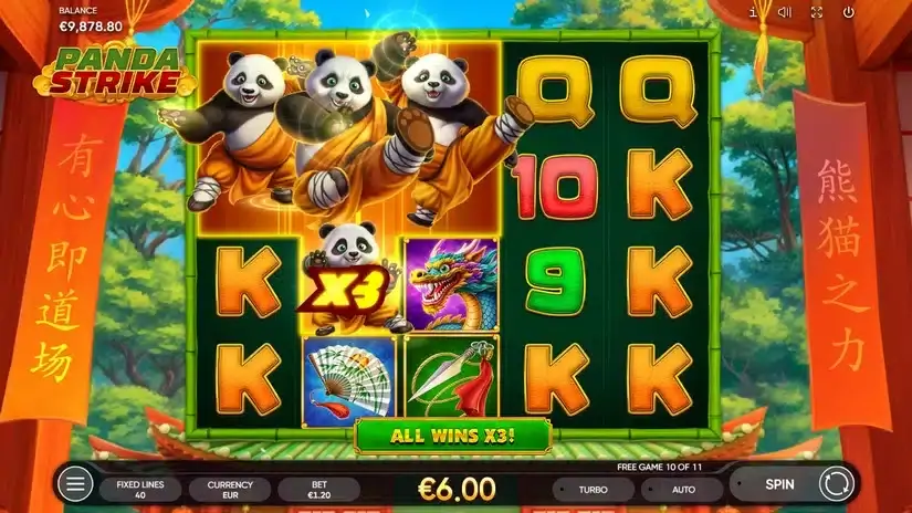 Panda Strike slot screenshot 
