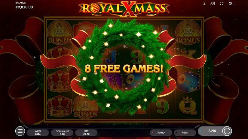 Royal Xmass slot screenshot 6