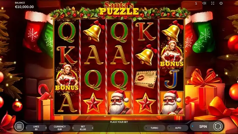 Santa’s Puzzle slot screenshot 