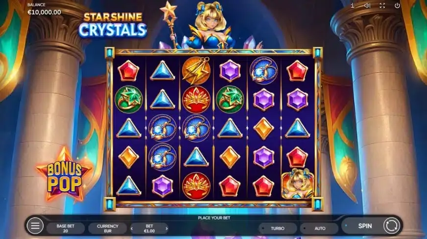 Starshine Crystals slot screenshot 1