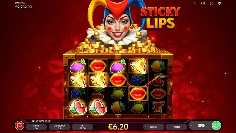 Sticky Lips slot screenshot 2