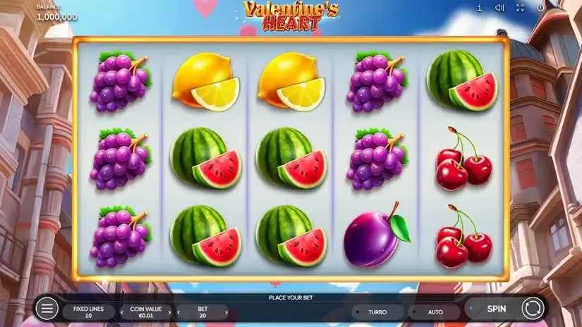 Valentine’s Heart slot screenshot 1