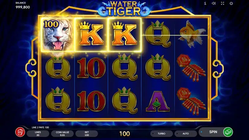 Water Tiger slot screenshot 2