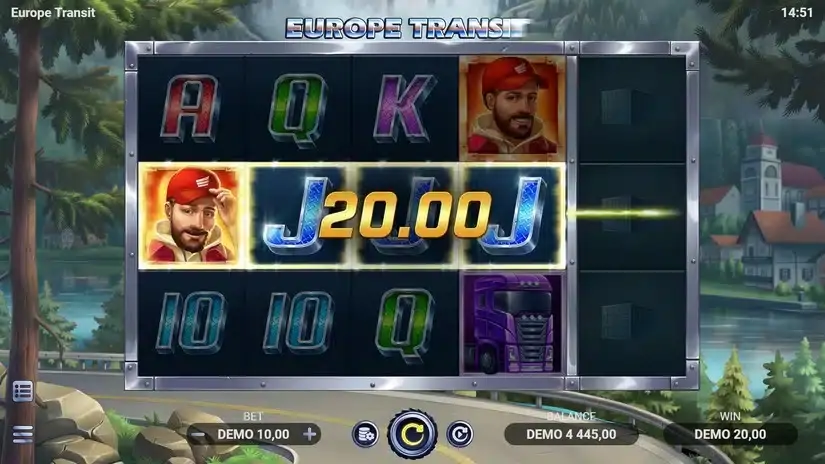 Europe Transit slot screenshot 