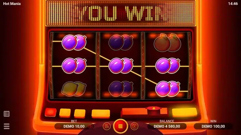 Hot Mania slot screenshot 4