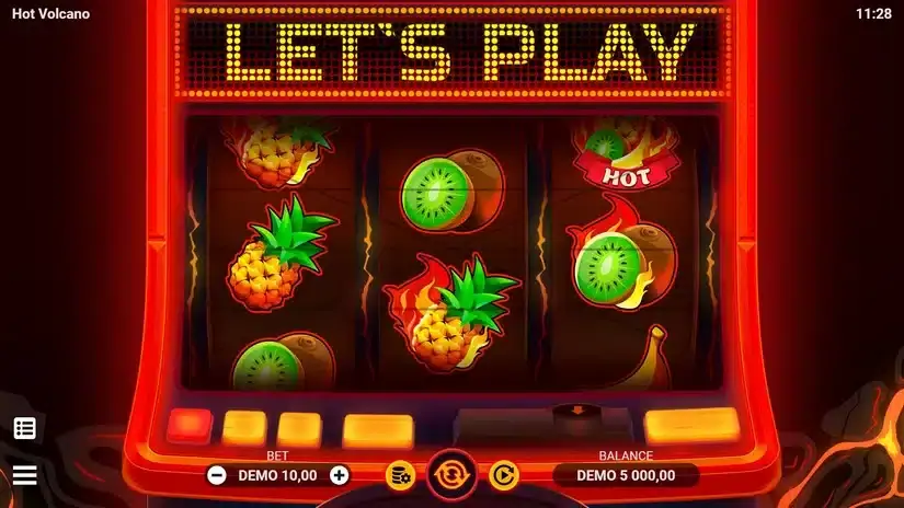 Hot Volcano slot screenshot 1