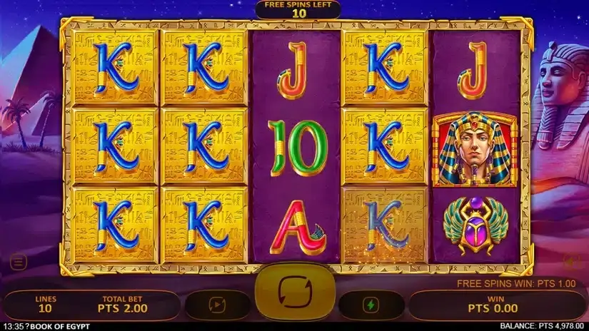 Book of Egypt slot screenshot 6