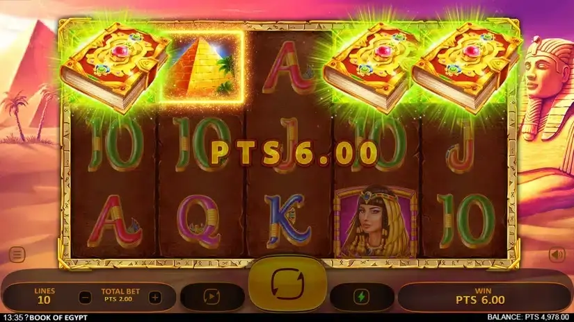 Book of Egypt slot screenshot 4
