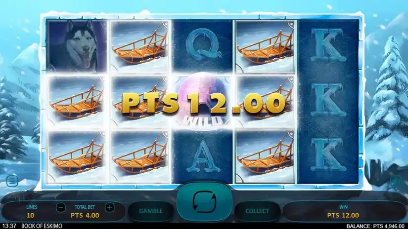 Book of Eskimo slot screenshot 2
