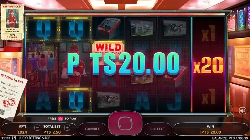 Lucky Betting Shop slot screenshot 3