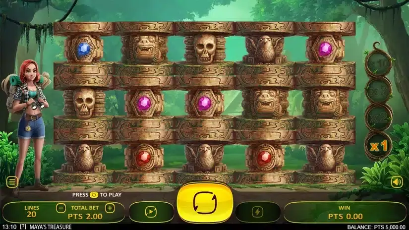 Maya’s Treasure slot screenshot 
