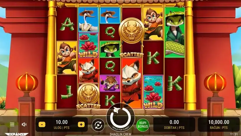 Shaolin Crew slot screenshot 1