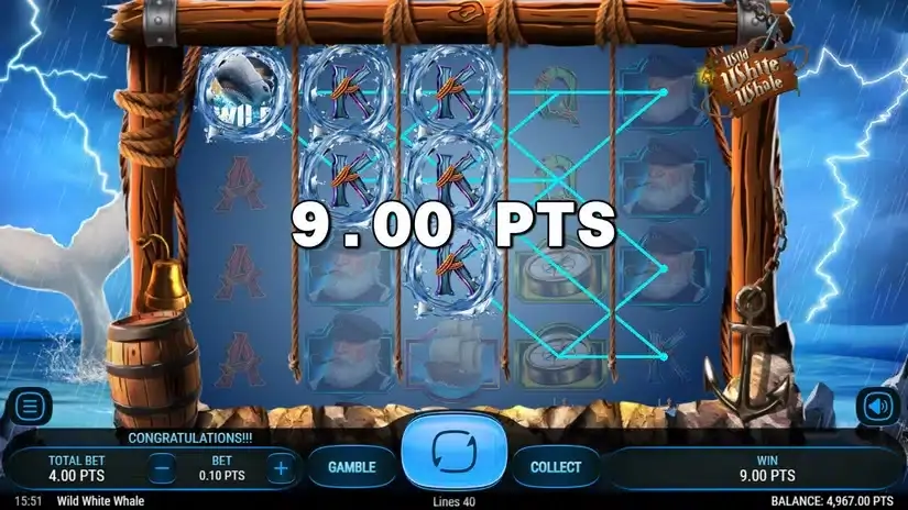 Wild White Whale slot screenshot 