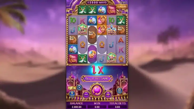 Golden Genie slot screenshot 