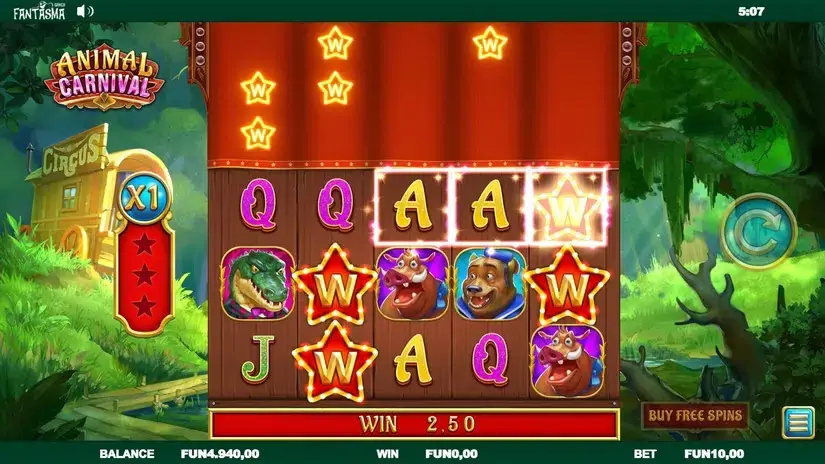 Animal Carnival slot screenshot 2