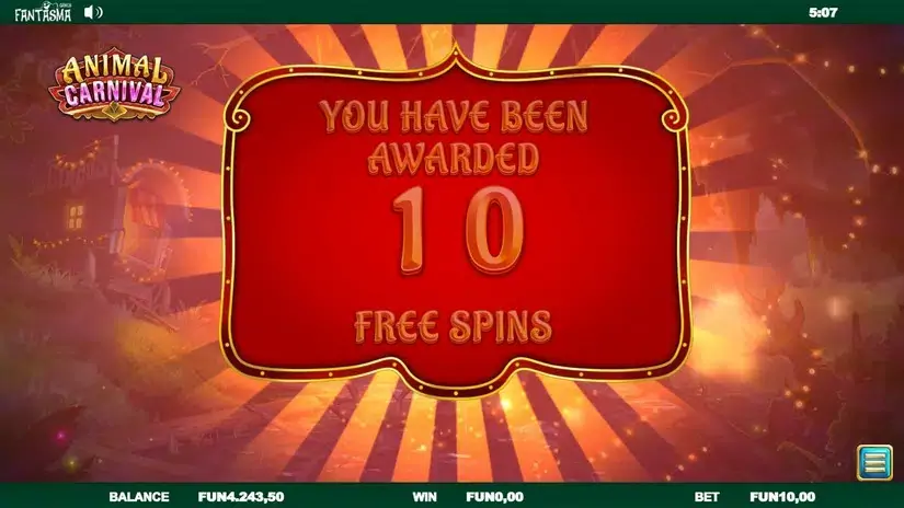 Animal Carnival slot screenshot 4