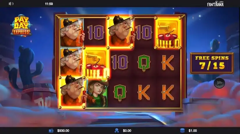 Payday Express slot screenshot 