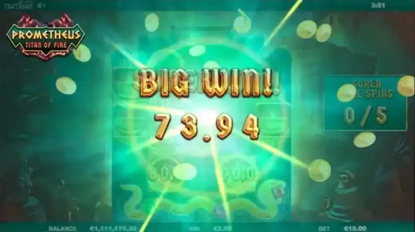 Prometheus Titan of Fire slot screenshot 4