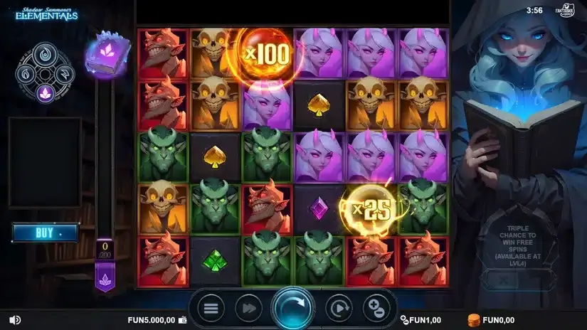 Shadow Summoner Elementals slot screenshot 