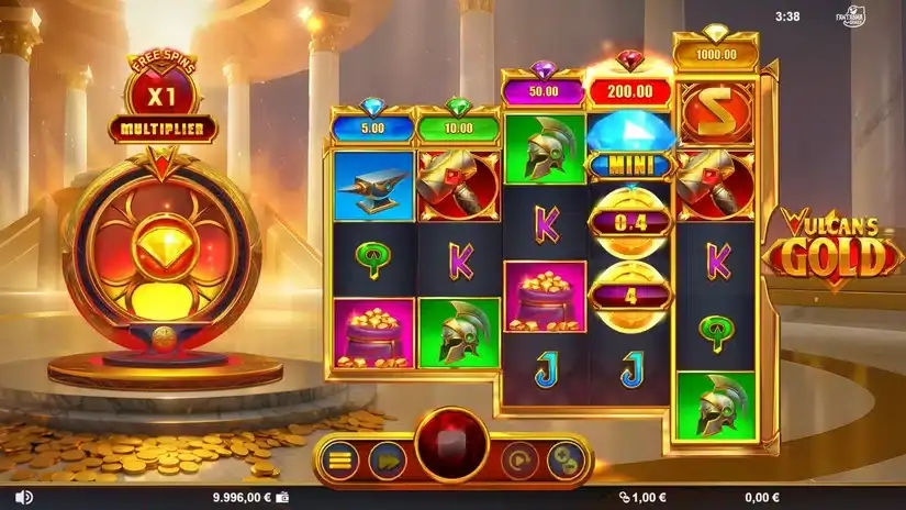 Vulcan’s Gold slot screenshot 2