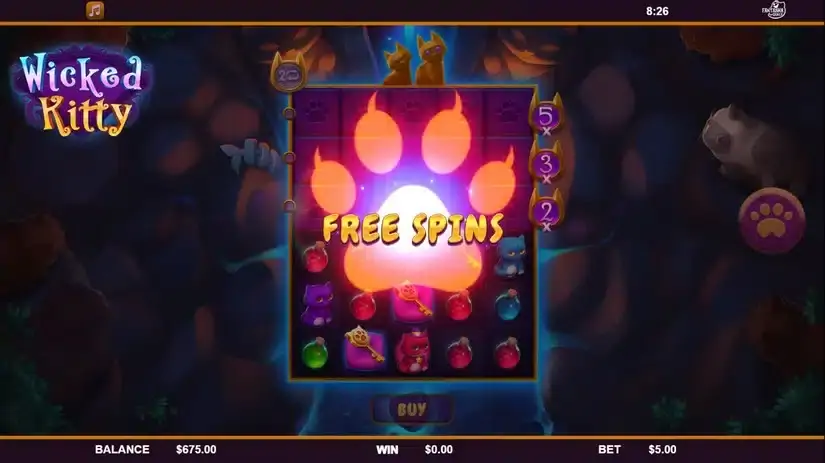 Wicked Kitty slot screenshot 2