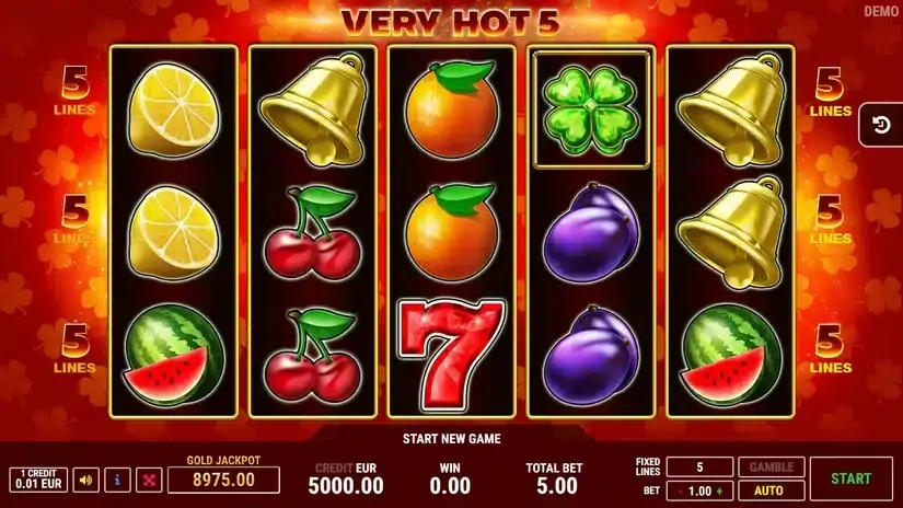 Very Hot 5 slot screenshot 