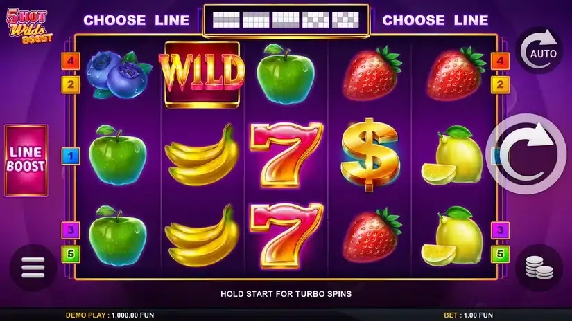 5 Hot Wilds Boost slot screenshot 1