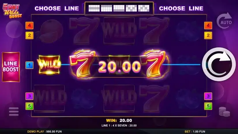 5 Hot Wilds Boost slot screenshot 3