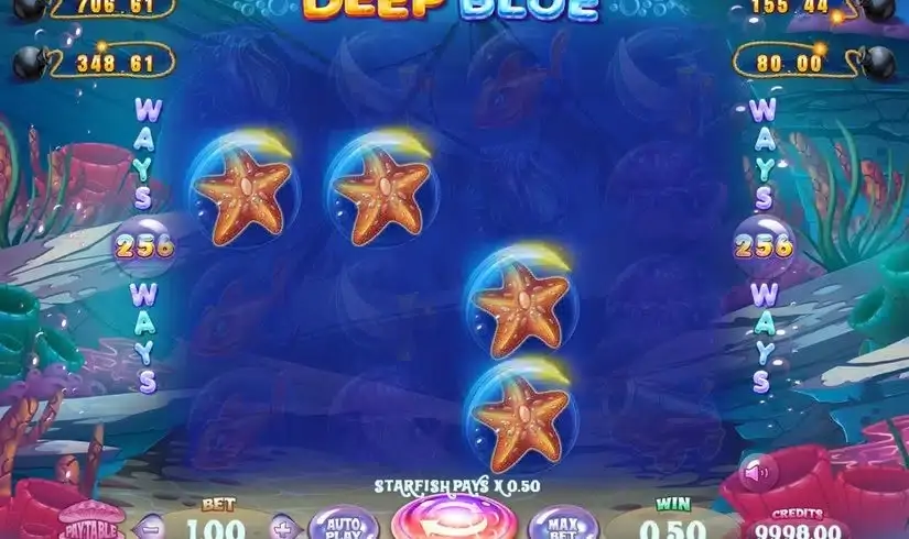 Deep Blue slot screenshot 2