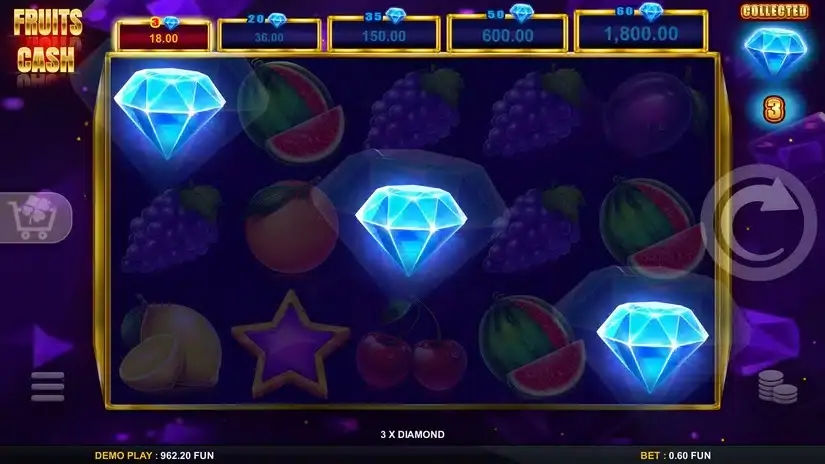 Fruits Cash slot screenshot 2