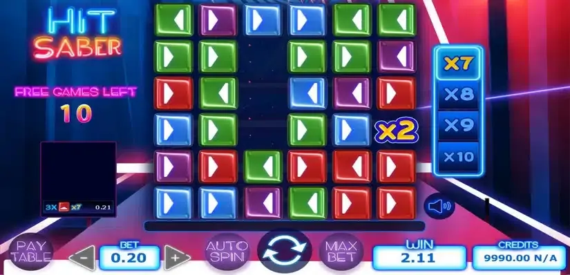Hit Saber slot screenshot 3