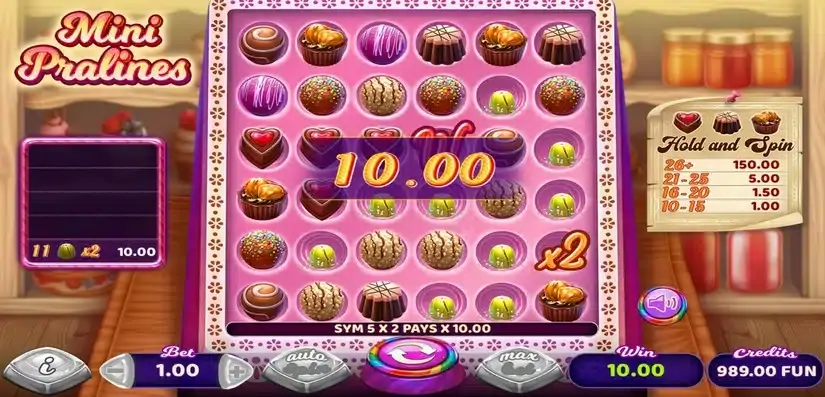 Mini Pralines slot screenshot 2